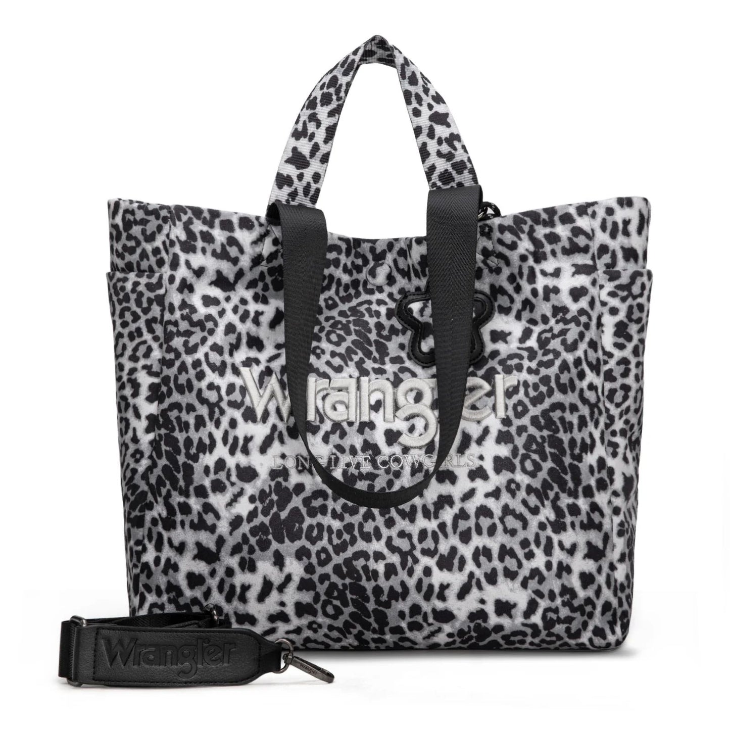 Wrangler Leopard Print Large Crossbody Tote