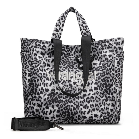 Wrangler Leopard Print Large Crossbody Tote