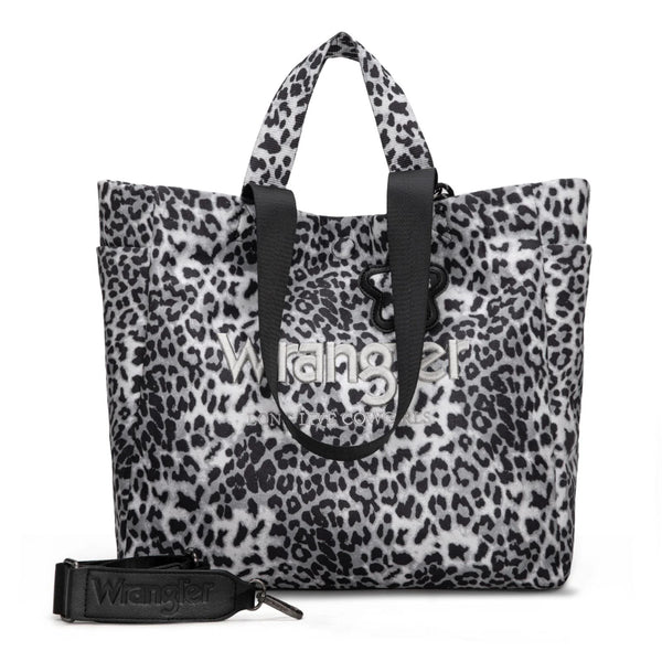 Wrangler Leopard Print Large Crossbody Tote