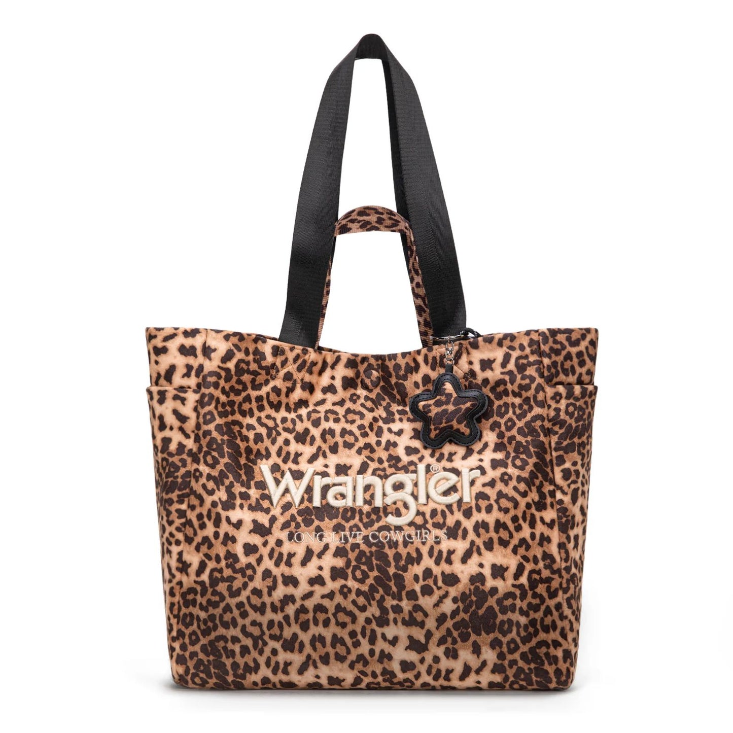 Wrangler Leopard Print Large Crossbody Tote