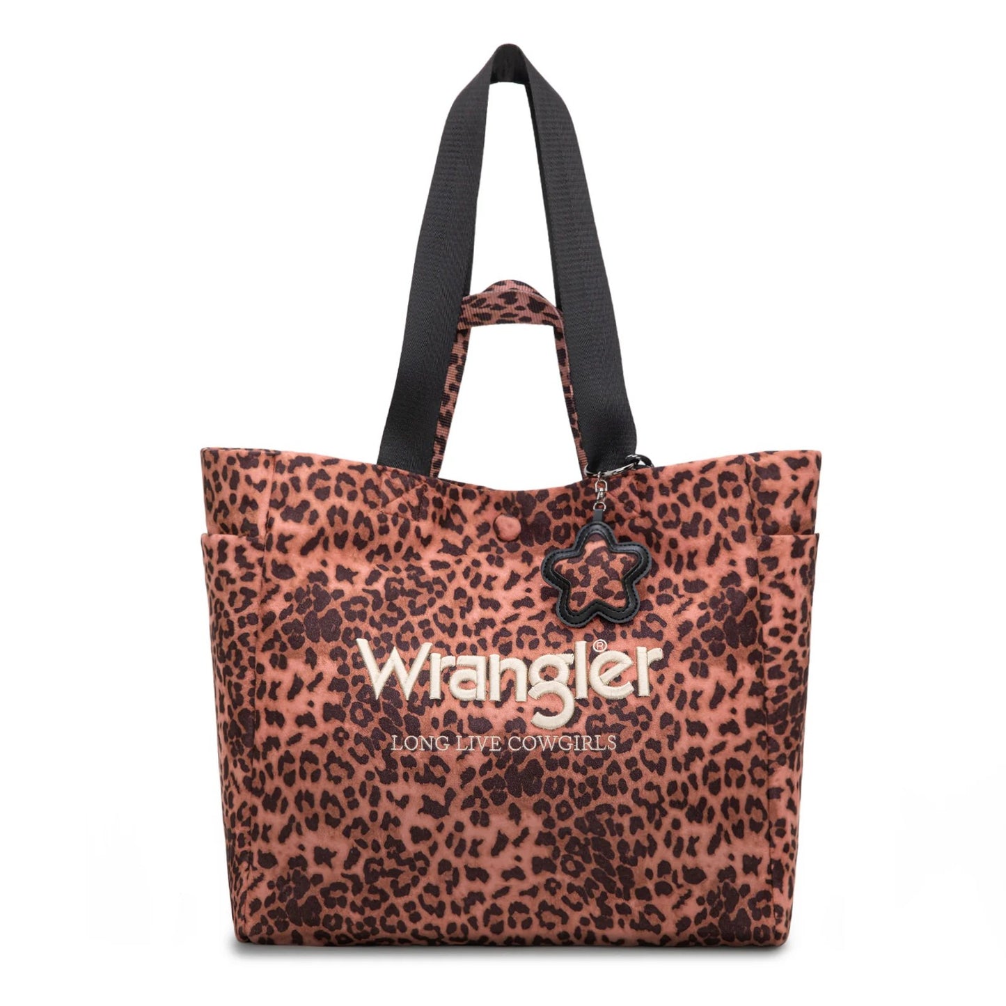 Wrangler Leopard Print Large Crossbody Tote