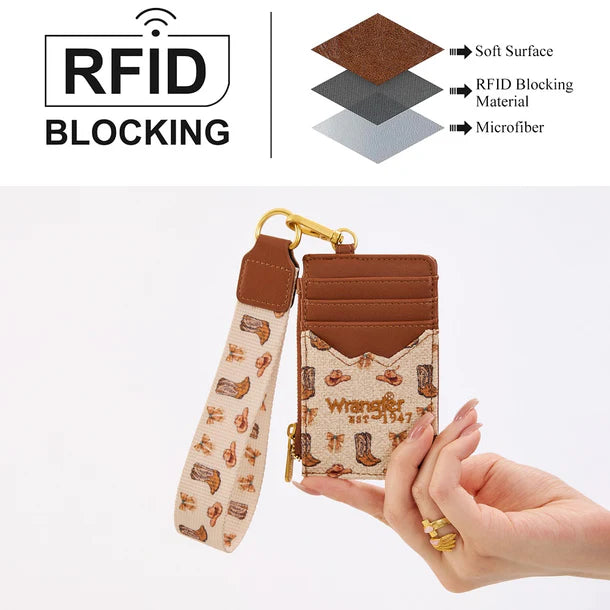 Wrangler Western Print RFID Blocking Wallet