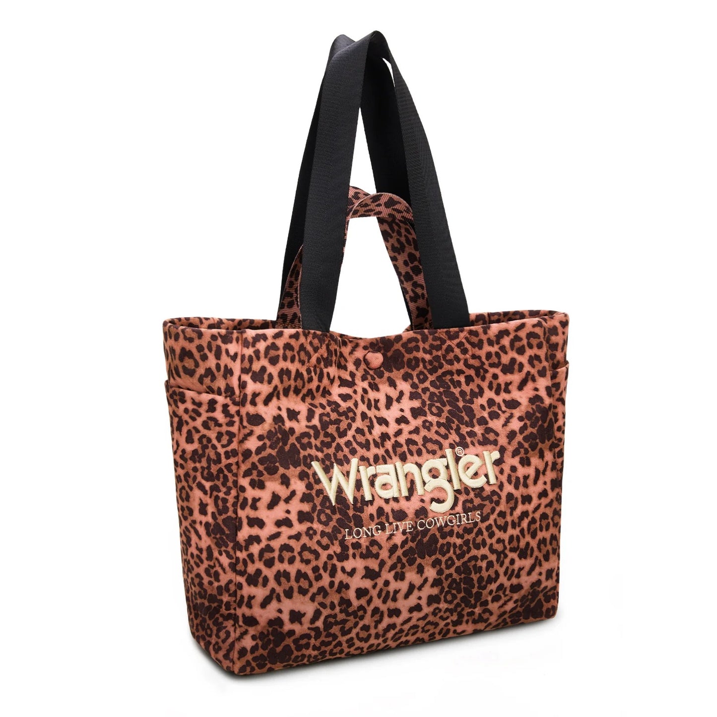 Wrangler Leopard Print Large Crossbody Tote