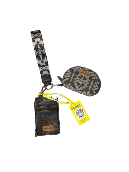 Wrangler Southwestern Art Print Dual Pouch Wristlet