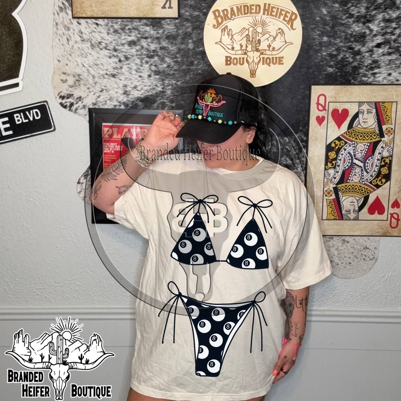 8 Ball Bikini Tee