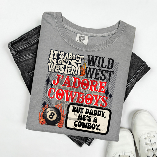 About to Get Western T-Shirt