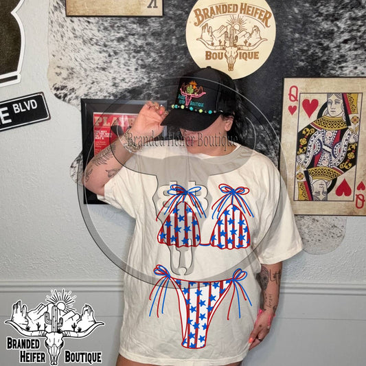 Liberty Babe USA Bikini Tee