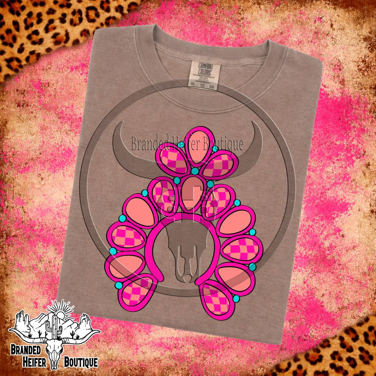 Electric Pink Squash Blossom T-Shirt