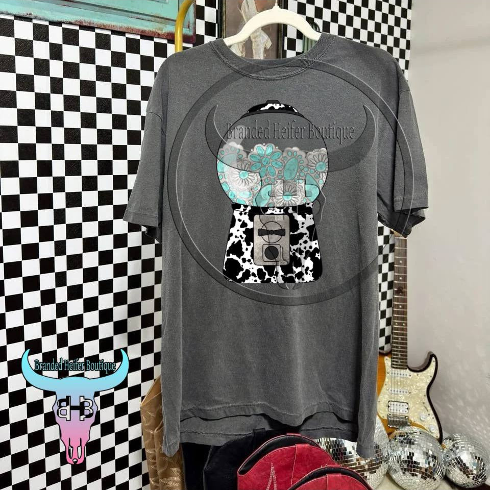 Cow Print Gumball Machine T-Shirt
