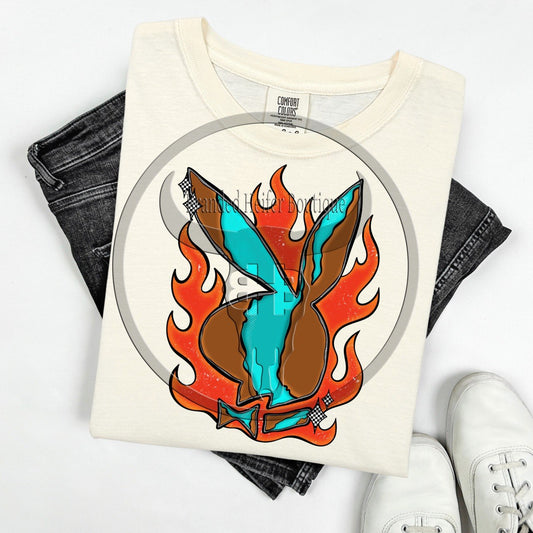 Burnin’ Outlaw Bunny T-Shirt
