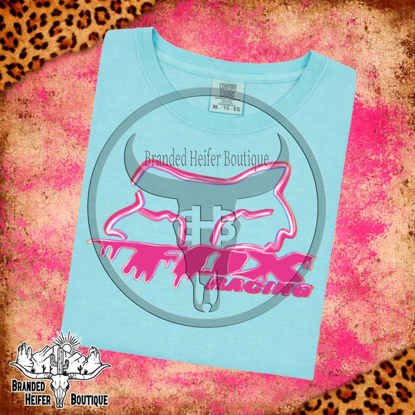 Pink Neon Cowgirl Racing T-Shirt