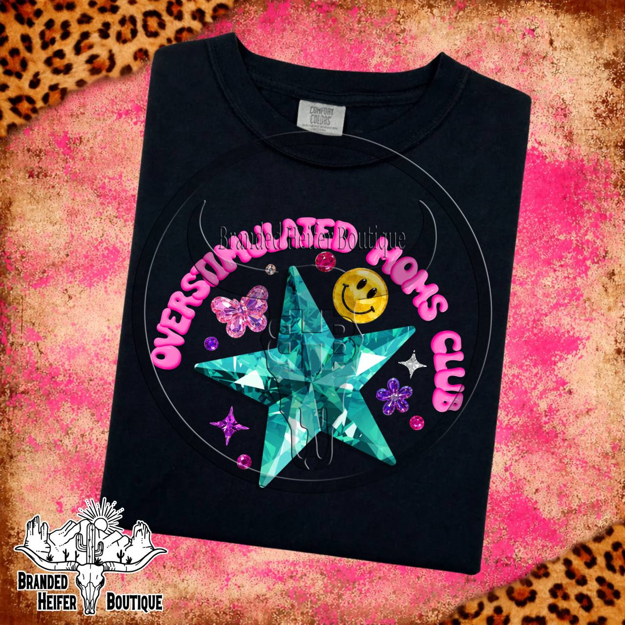 Dopamine Overstimulated Moms Club T-Shirt