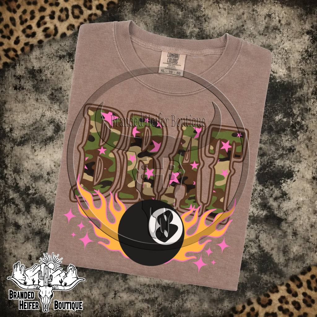 Camo Brat 8 Ball T-Shirt