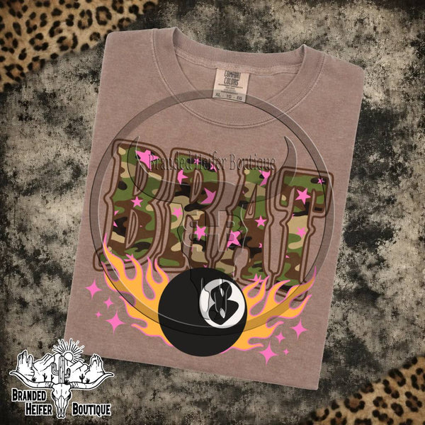 Camo Brat 8 Ball T-Shirt