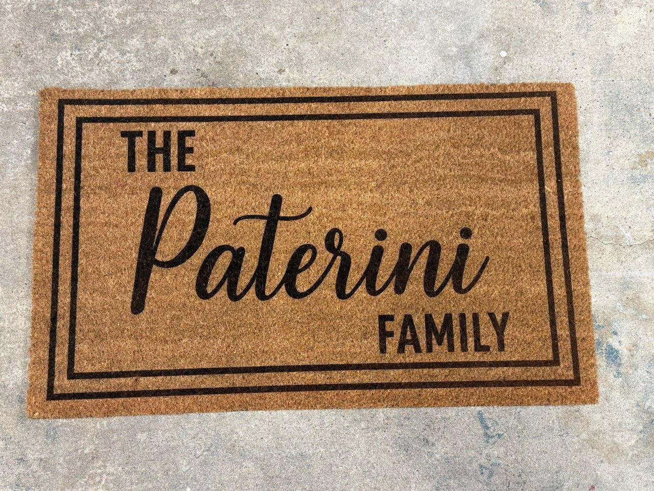 Custom Laser Engraved Door Mat 18 x 30