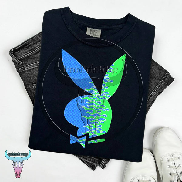 Neon Flame Bunny T-Shirt