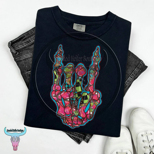 Turquoise Rock On T-Shirt