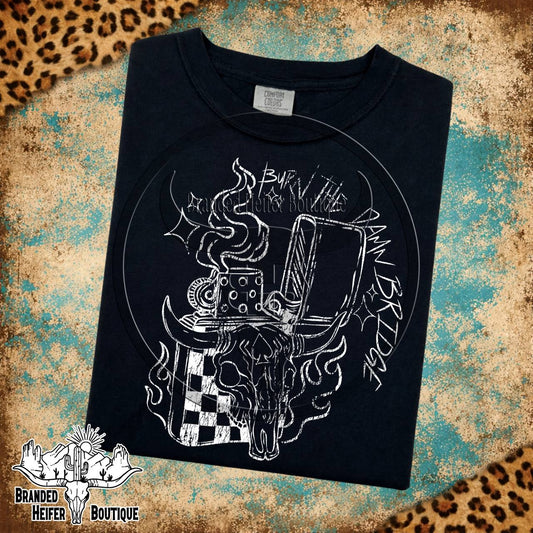 Grunge Burn the Damn Bridge Tee