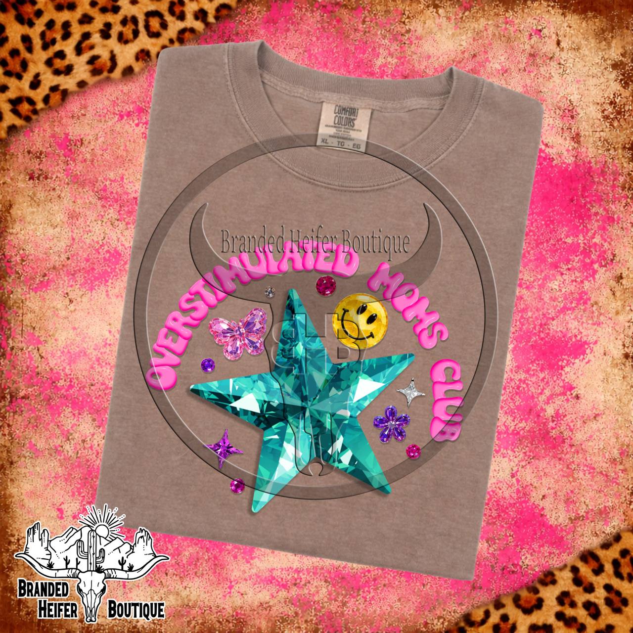 Dopamine Overstimulated Moms Club T-Shirt