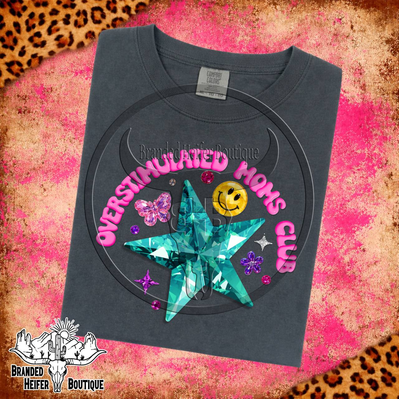 Dopamine Overstimulated Moms Club T-Shirt