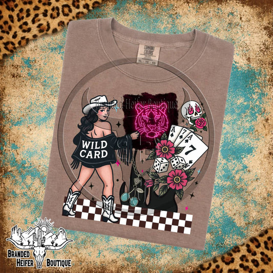 Neon Wild Card Cowgirl T-Shirt
