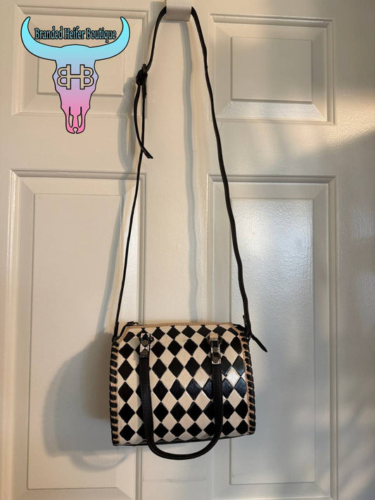 Leather Checkered Crossbody Collection