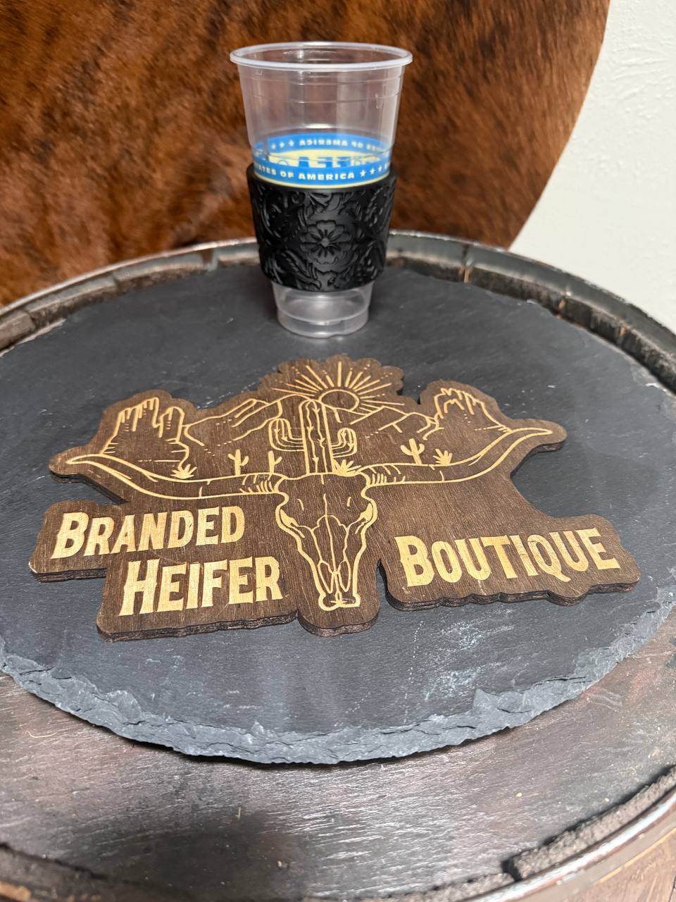 3D Printed Tooled Leather Koozies