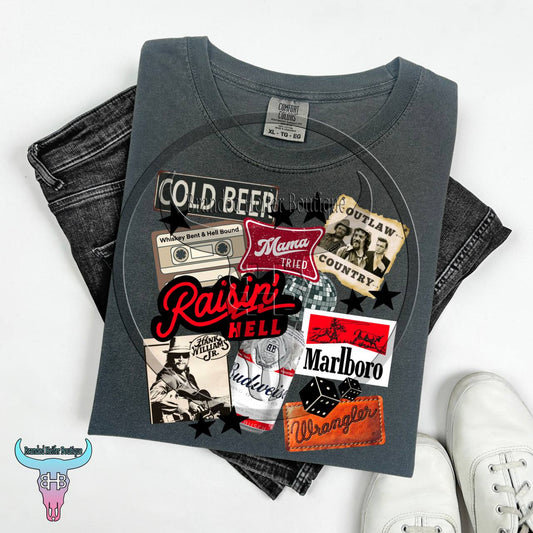 Raisin’ Hell Honky Tonk T-Shirt