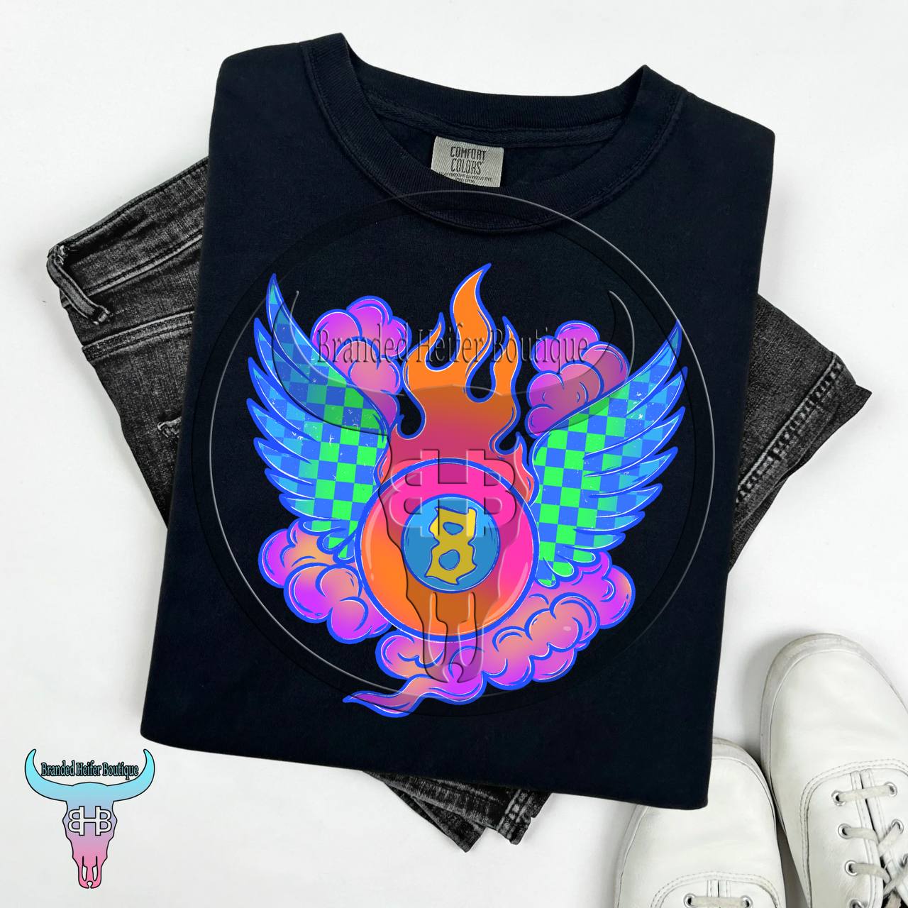 Neon Lucky Wings T-Shirt