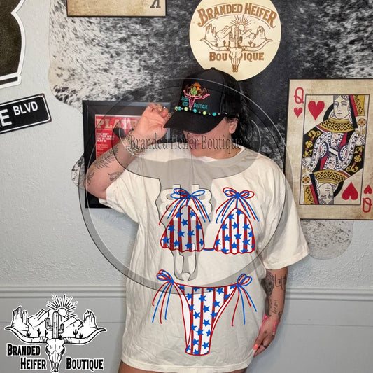 Patriotic Bikini Tee