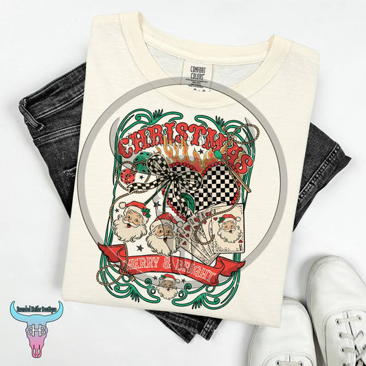 Lucky Cowboy Christmas T-Shirt