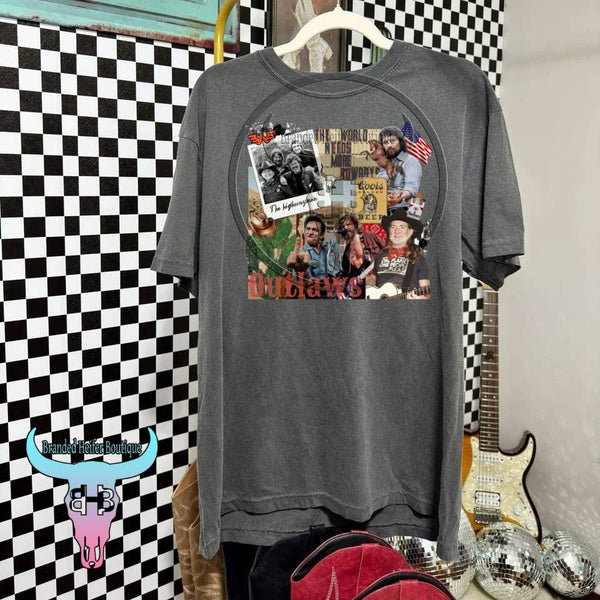 Outlaw Country Legends Collage T-Shirt