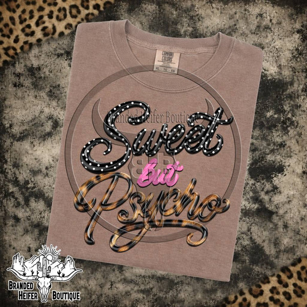 Sweet But Psycho Leopard Print T-Shirt