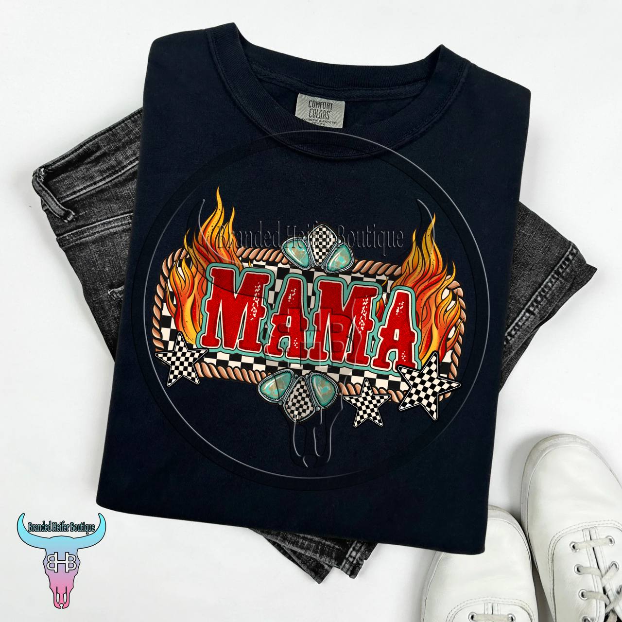 Rodeo Flame Mama T-Shirt