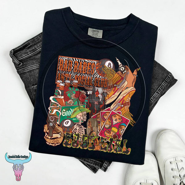 Chaos Cowgirl Collage T-Shirt