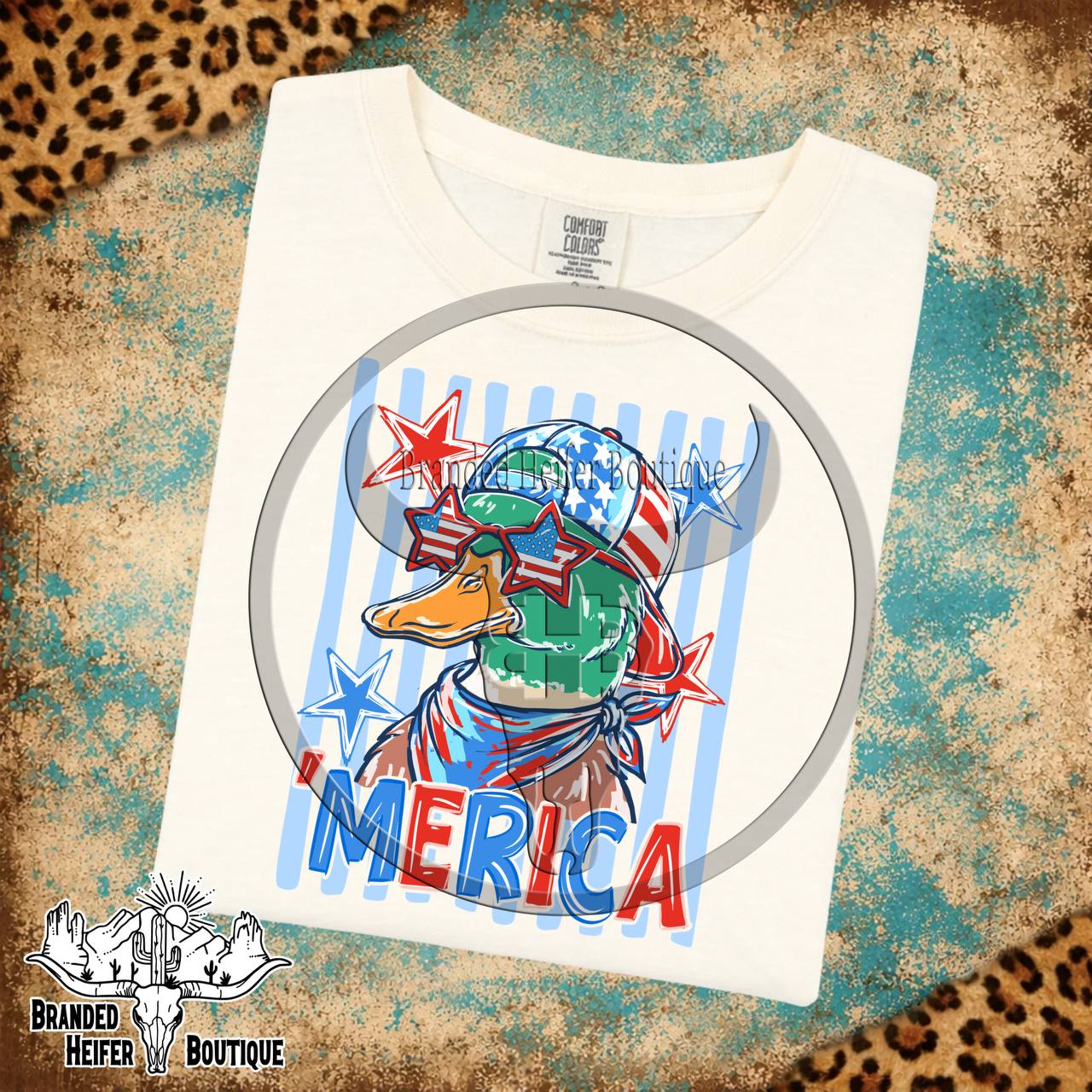Merica Duck Independence Day Tee