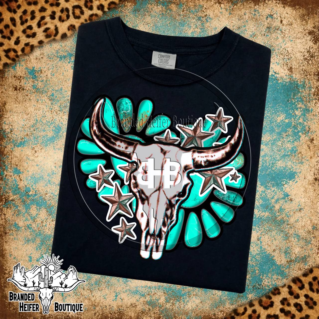 Turquoise Desert Skull T-Shirt