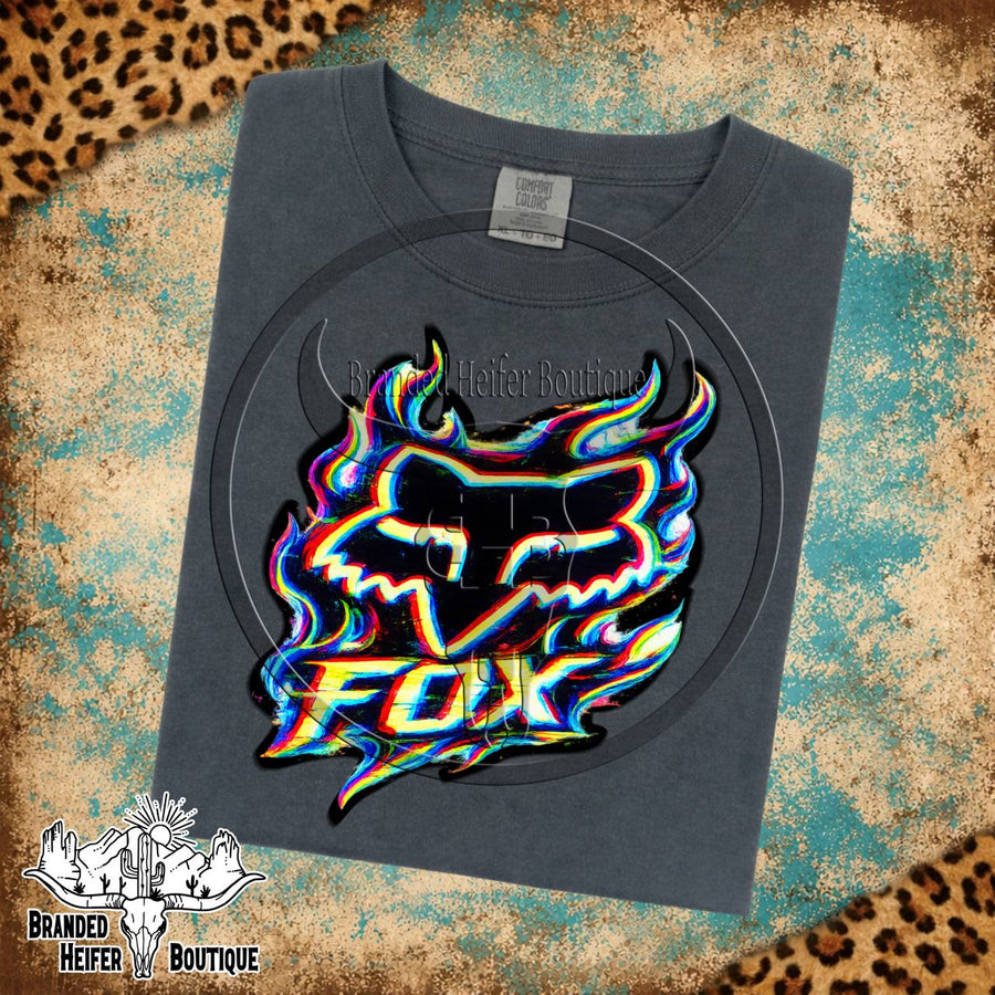 Glitch Neon Fox Racing Tee of the Week