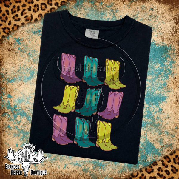 Neon Rodeo Boots T-Shirt