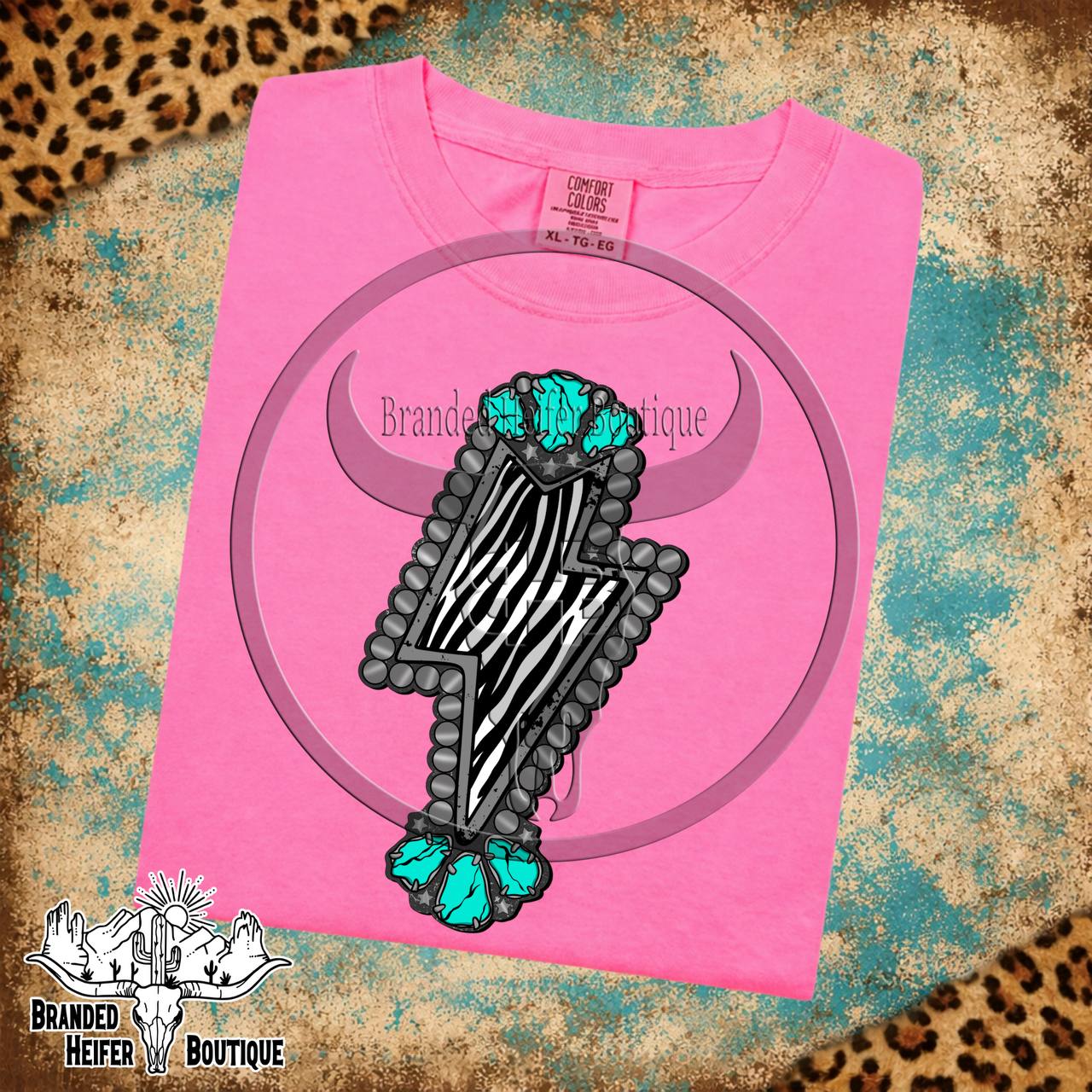 Turquoise Thunder Bolt T-Shirt